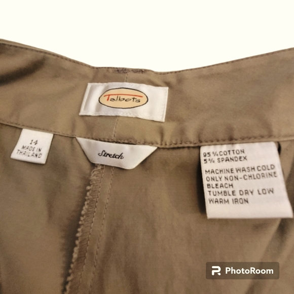 Talbots Khaki Pants Size 14 EUC - Picture 2 of 6